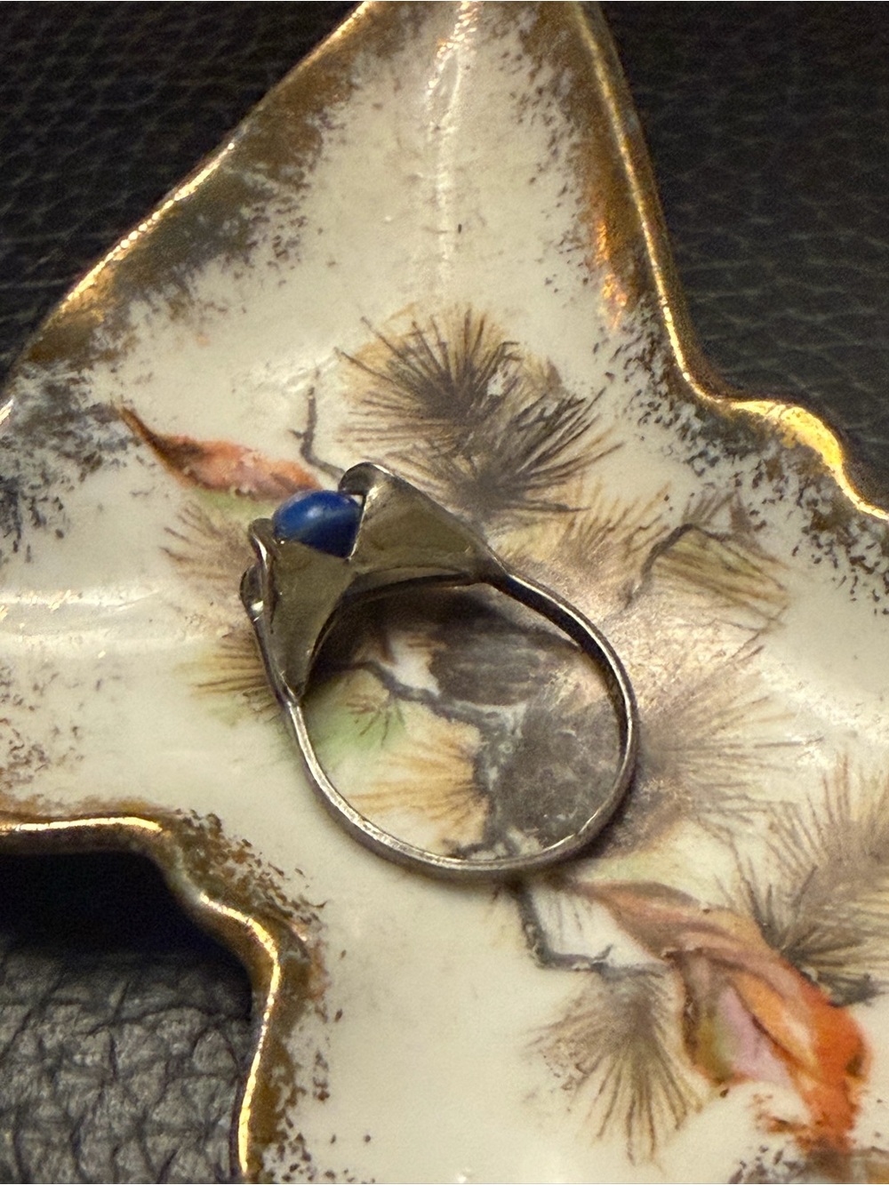 Vintage Blue Star Sapphire Sterling Silver Ring, Size 5.5 Hallmarked - Picture 3 of 16